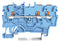 Wago 2201-1304 DIN Rail Mount Terminal Block 3 Ways 22 AWG 14 1.5 mm&sup2; Push In 18 A