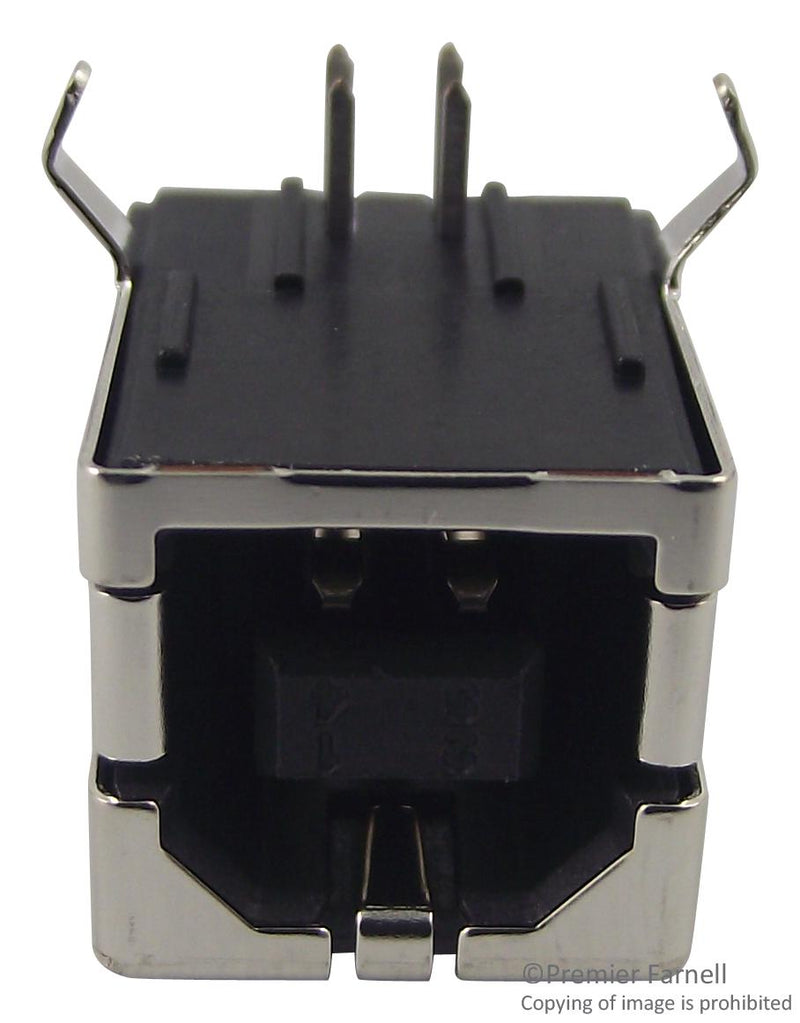 AMP - TE Connectivity 292304-1 292304-1 USB Connector Type B 2.0 Receptacle 4 Ways Through Hole Mount Right Angle