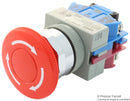 Idec AVW411-R Emergency Stop Switch Dpst Pushlock Turn Reset Screw 10 A 600 V 220
