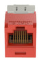 Panduit CJ6X88TGRD CJ6X88TGRD RJ45 Conn Jack 8P8C 1PORT RED