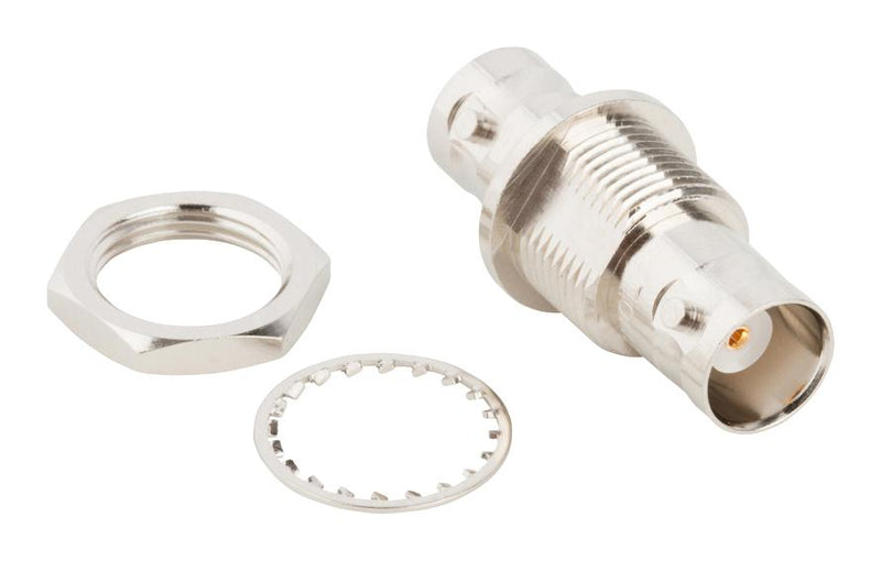 Amphenol RF 031-220N-RFX 031-220N-RFX / Coaxial Adapter BNC Jack Straight Bulkhead 50 ohm