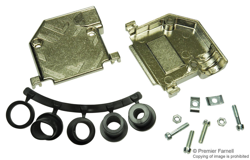 MULTICOMP MC45000 D SUB COVER, SIZE DB, 25 POSITION, ZINC ALLOY