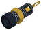 Hirschmann Test and Measurement 930308700 Banana Connector Socket Panel Mount 6 A 60 VDC Gold Plated Contacts Black