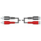 PRO Signal PSG00249 Cable 2 RCA/PHONO PLUG-JACK 3FT BLK