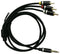 PRO Signal PS000236 Audio / Video Cable Assembly 3.5mm 4 Pole Jack Plug Phono (RCA) x 3 3.3 ft 1 m Black