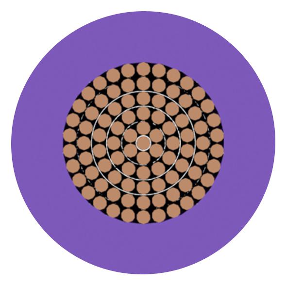 Multicomp PRO PP001284 Wire Tri Rated Per Metre PVC Violet 12 AWG 4 mm&Acirc;&sup2;