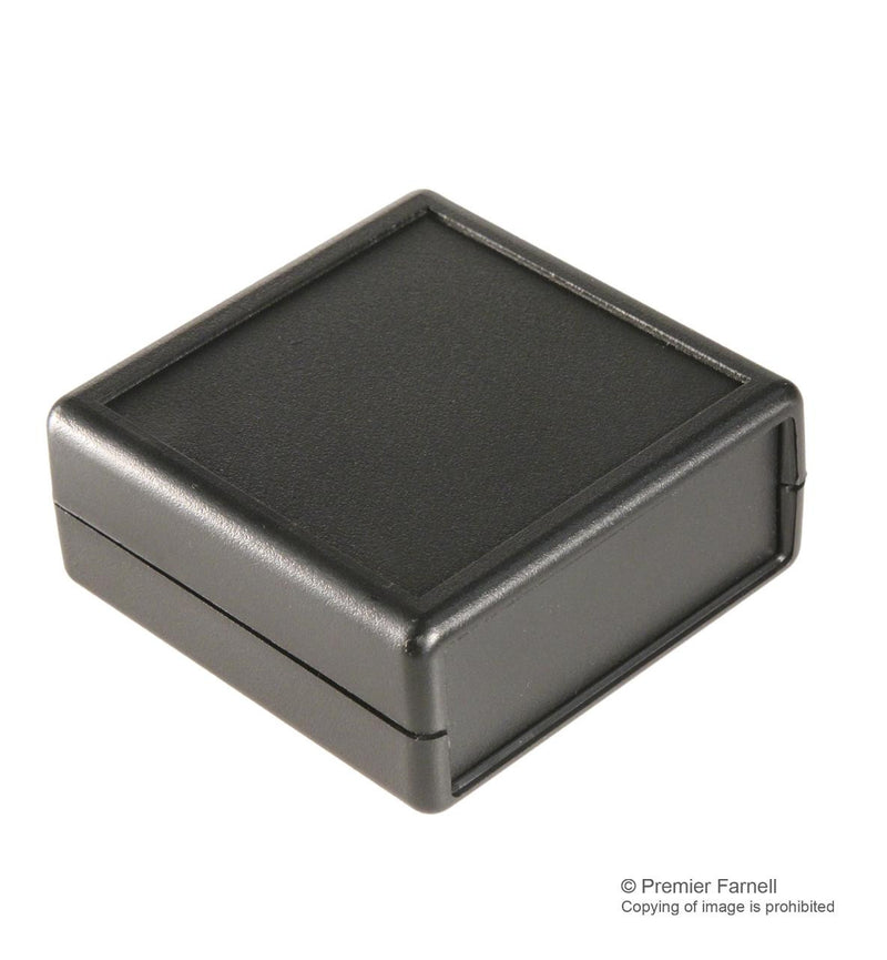 HAMMOND 1593KBK Plastic Enclosure, Recessed Top, Instrument, ABS, 67.22 mm, 66.22 mm