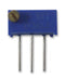 BOURNS 3296P-1-101LF Trimmer Potentiometer, 100 ohm, 500 mW, &plusmn; 10%, Trimpot 3296 Series, 25 Turns, Through Hole