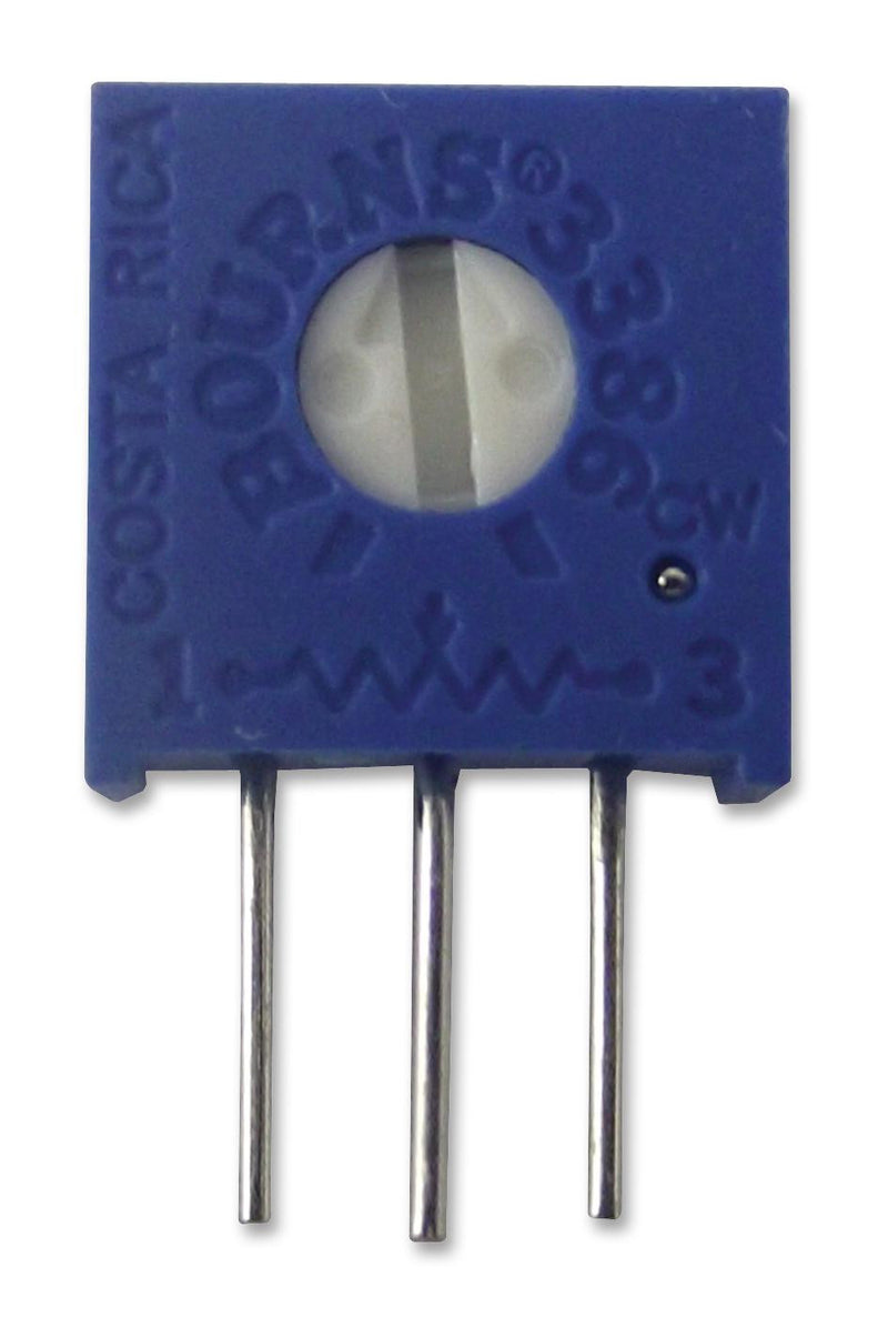 BOURNS 3386H-1-103LF Trimmer Potentiometer, 10 kohm, 500 mW, &iuml;&iquest;&frac12; 10%, Trimpot 3386 Series, 1 Turns, Through Hole