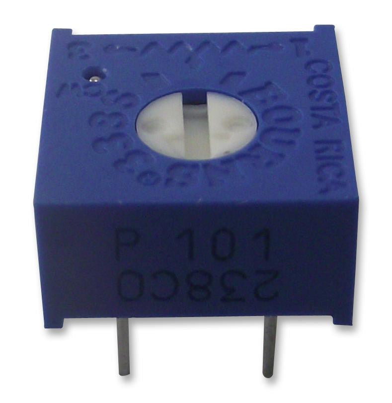 BOURNS 3386P-1-102LF Trimmer Potentiometer, 1 kohm, 500 mW, &plusmn; 10%, Trimpot 3386 Series, 1 Turns, Through Hole