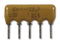 BOURNS 4605X-101-102LF Fixed Network Resistor, 1 kohm, 100 V, 4 Elements, Bussed, SIP, 200 mW