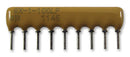 BOURNS 4609X-101-271LF Fixed Network Resistor, 270 ohm, 100 V, 8 Elements, Bussed, SIP, 200 mW