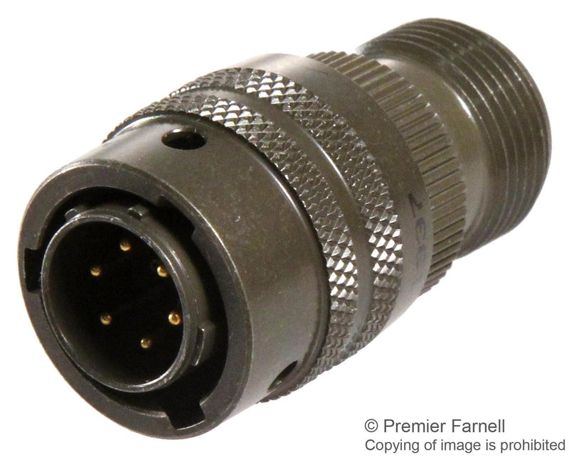 AMPHENOL INDUSTRIAL PT06A-10-6P CIRCULAR CONNECTOR PLUG, SIZE 10, 6 POSITION, CABLE