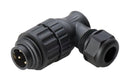 Multicomp PRO MP007692 MP007692 Circular Connector MP WA22 Right Angle Cable Plug 3 Contacts Screw Pin Threaded