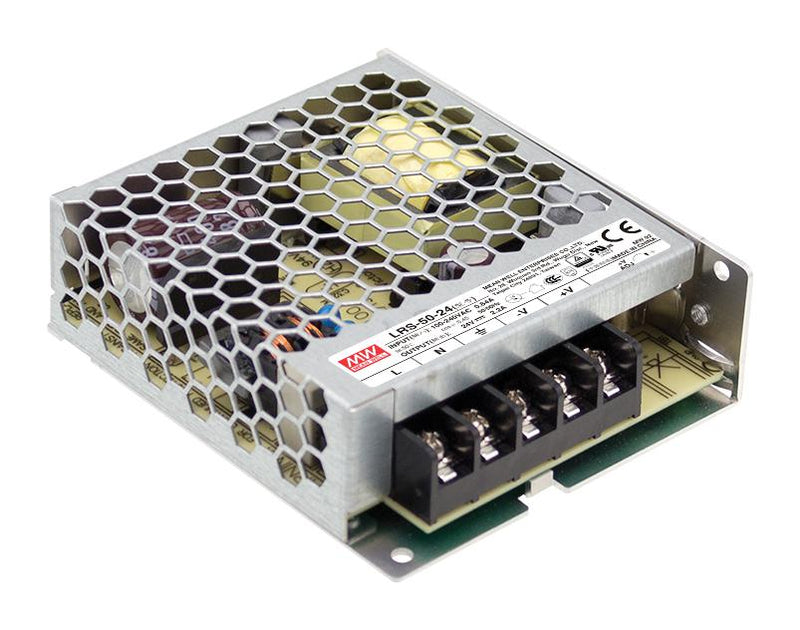 Mean Well LRS-50-15 AC/DC Enclosed Power Supply (PSU) 1 Outputs 51 W 15 V 3.4 A