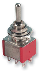 MULTICOMP 1MD3T1B5M1QE Toggle Switch, DPDT, Non Illuminated, On-Off-On, 1MD3 Series, Panel, 10 mA
