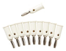 POMONA 1325-9 BANANA PLUG, 15A, SCREW, WHITE