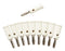 POMONA 1325-9 BANANA PLUG, 15A, SCREW, WHITE