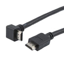 L-COM HD21PRAU-MM-BLK-2M Hdmi 2.1 Cable M/RA-UP-M PVC BLK 2.0M 52AK0490 New