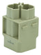 Multicomp PRO MP009481 Heavy Duty Connector MP-HM Inserts Module 2 Contacts Plug Crimp Pin - Not Supplied