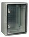 Hylec DED015 DED015 IP65 ABS Wall Mount Enclosure With Transparent Door - 400x300x220mm