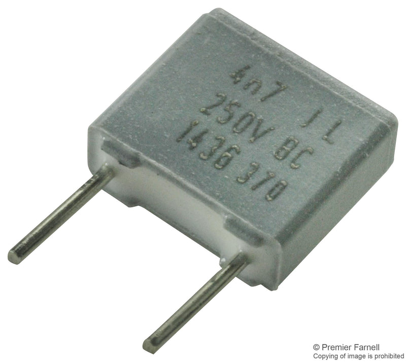 VISHAY BFC237042472 CAPACITOR POLYESTER FILM, 4700PF, 250V, 5%, RADIAL