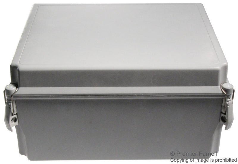 HOFFMAN ENCLOSURES A12106CHQRFG ENCLOSURE, JUNCTION BOX, FIBERGLASS GRAY