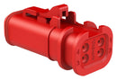 Amphenol SINE/TUCHEL AT06-4S-OMRED Automotive Connector Housing AT Plug 4 Ways