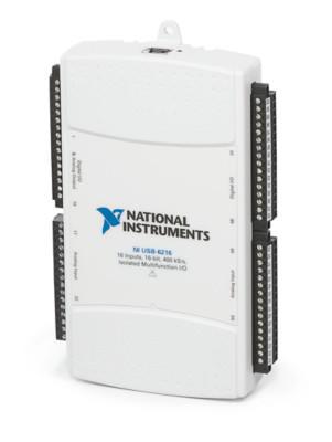 NI 780108-01 Multifunction I/O Device USB-6216 400 Ksps 16 bit Input 2 Output 32 &plusmn; 10 V DAQ Screw