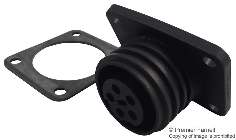 BULGIN PX0941/05/S Circular Connector, Buccaneer 900 Series, Panel Mount Receptacle, 5 Contacts, Screw Socket