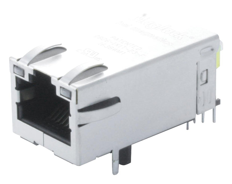 BEL Magnetic Solutions 0826-1X1T-23-F Modular Connector RJ45 Jack 1 x (Port) 8P8C Cat5e Through Hole Mount