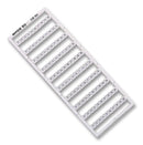 Wago 248-504. Marker Card Horizontal 21-30 White Identification Pack of 10