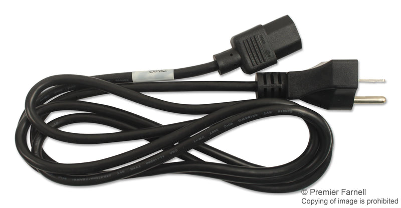 VOLEX 17566. POWER CORD NEMA6-15P/IEC, 79IN, 10A, BLACK