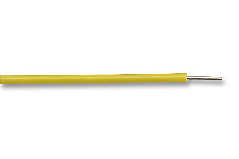 Multicomp PRO MCP00009 Wire PVC Yellow 23 AWG 0.28 mm&sup2; 328 ft 100 m BS4808 / Def Stan 61-12 1/0.6