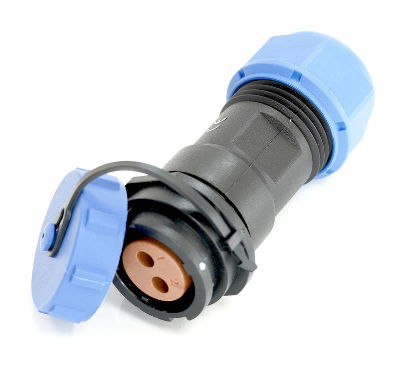 Multicomp PRO MP007669 MP007669 Circular Connector w/ Cap MP SY17 Cable Mount Receptacle 2 Contacts