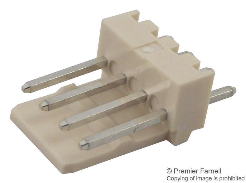 MOLEX 22-04-1041 Wire-To-Board Connector, 2.5 mm, 4 Contacts, Header, KK 5045 Series, Through Hole, 1 Rows