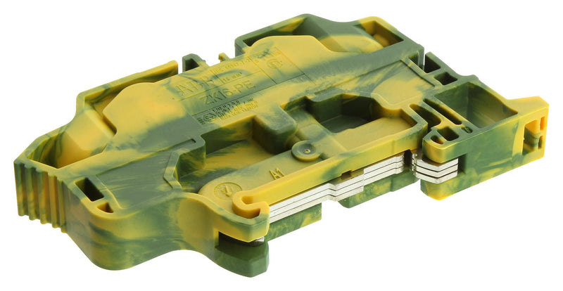 Entrelec - TE Connectivity 1SNK712150R0000 1SNK712150R0000 DIN Rail Mount Terminal Block 2 Ways 4 AWG 16 mm&Acirc;&sup2; Clamp