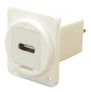 Cliff Electronic Components CP30211XW CP30211XW USB Adapter Plain Hole Type C Receptacle Plug Feedthrough