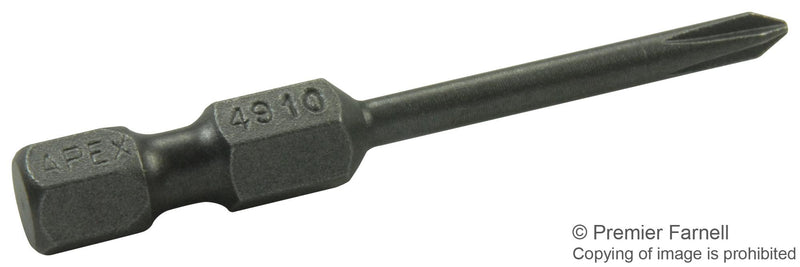 APEX 4910X HEX BIT, PHILLIPS,