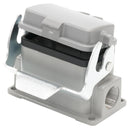 Multicomp PRO MP009384 Heavy Duty Connector Base Bulkhead Mount Side Entry Aluminium Body 1 Lever 10B