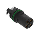 Erni - TE Connectivity 225457-E Sensor Connector M12 Female 5 Positions PCB Socket Right Angle Mount New