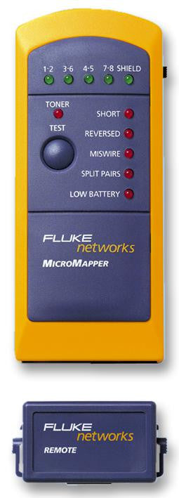 FLUKE NETWORKS MICROMAPPER LAN Wiremap Network Cable Tester