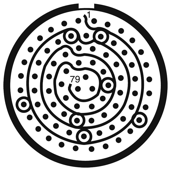 Amphenol Aerospace D38999/20MG35PN-LC D38999/20MG35PN-LC Circular Connector MIL-DTL-38999 Series III Wall Mount Receptacle 79 Contacts