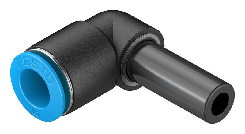 Festo QSL-10H Pneumatic Fitting Push-In L-Fitting 14 bar 10 mm PBT (Polybutylene Terephthalate) QSL