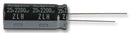RUBYCON 10ML220MEFC8X7 Electrolytic Capacitor, Miniature, 220 &micro;F, 10 V, ML Series, &plusmn; 20%, Radial Leaded, 8 mm