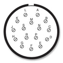 Amphenol LTD D38999/26WG16SC D38999/26WG16SC Circular Connector MIL-DTL-38999 Series III Straight Plug 16 Contacts Crimp Socket Threaded
