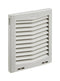 HOFFMAN ENCLOSURES HG0900404 EXHAUST GRILLE, FILTER FAN, PLASTIC, GRY