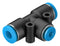 Festo QST-6-4 Pneumatic Fitting Push-In T-Fitting 14 bar 6 mm PBT (Polybutylene Terephthalate) QST