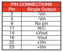 XP Power JCA0605S12 JCA0605S12 Isolated Through Hole DC/DC Converter 2:1 Input ITE 6 W 1 Output 12 V 500 mA