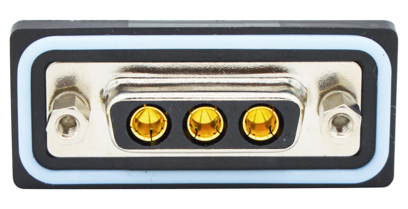 Norcomp CDFV3W3213L411 CDFV3W3213L411 Combination Layout D Sub Connector Nanook CDF Series DA-3W3 Receptacle 3 Contacts Power